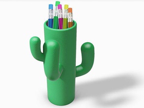 cactus copa do lápis office 3d print model - Mito3D