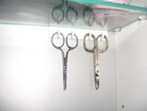 scissors holder bathroom 3d print model - Mito3D