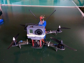 support gopro racing 250 qva250 rc des véhicules de la caméra drone fpv 3d print model - Mito3D
