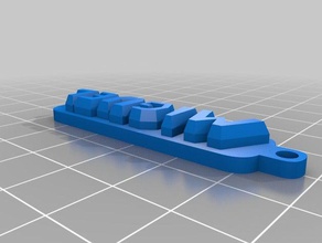 chaveiro miguel llaveros 3d print model - Mito3D