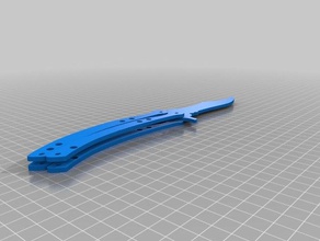 csgo butterfly knife props 3d print model - Mito3D