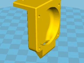 kossel 40mm part cooling fan mount e3d v5 hotends printer parts 3d print model - Mito3D