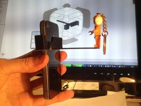 lego selfie stick iphone 4s móvil accesorios instagram de la foto smartphone 3d print model - Mito3D