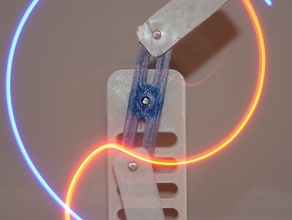 pendule double sculpture cinétique mécanique les jouets la théorie du chaos dynamique scuplture 3d print model - Mito3D