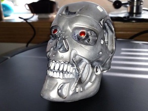 cyborg skull scans replicas einscan shining3d terminator 3d print model - Mito3D