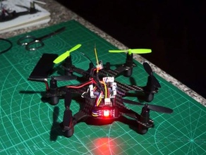led diffusor bumper carbon micro-h micro hex rc vehicles h-frame diffuser holder copter quadcopter part 3d print model - Mito3D