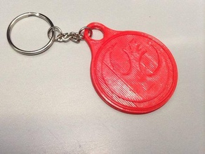 rebellion keychain keychains 3d print model - Mito3D