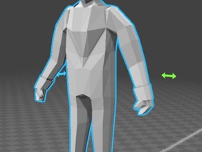 figura humana 3d la impresión 3dmodel en licuadora carácter cuerpo humano obj 3d print model - Mito3D