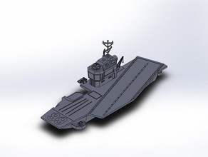 gi joe uss queiram porta-aviões brinquedos jogos 3d print model - Mito3D