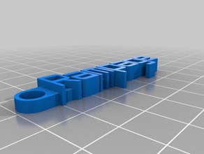 meine individuelle Nachricht keychain1 Organisation 3d print model - Mito3D