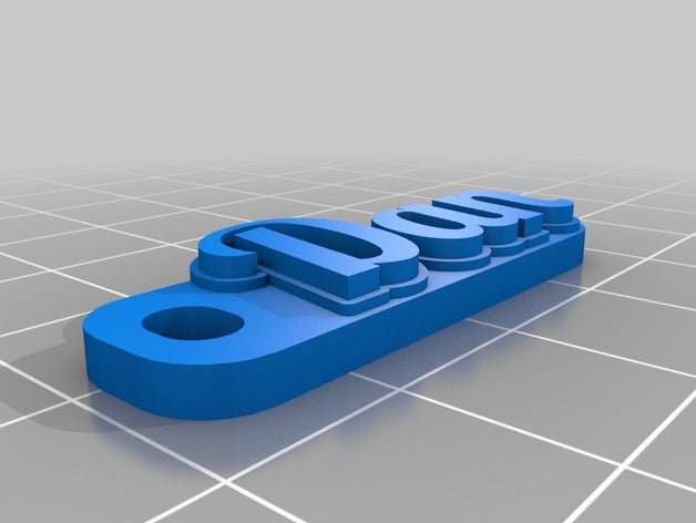 my customized multiline tag keychain keychains 3D print model - Mito3D