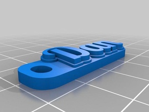 my customized multiline tag keychain keychains 3d print model - Mito3D