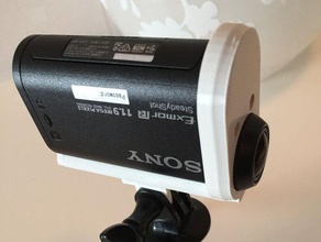 sony hdr-as20 ação cam abrir montagem câmera actioncam a action 3d print model - Mito3D
