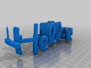 hello kitty signs logos letters 3d print model - Mito3D