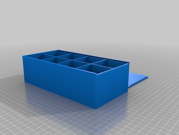 ches casella di scorrimento superiore breve i contenitori personalizzato 3D print model - Mito3D