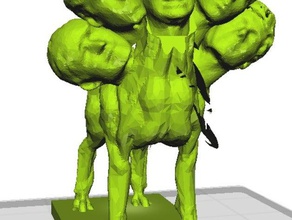 cerberus 5 vezes mais 3 esculturas 3d print model - Mito3D