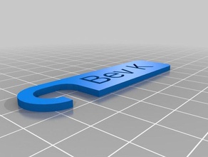 name tag kitchen dining customized 3d print model - Mito3D