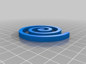 my customized archimedes spiral math 3d print model - Mito3D