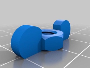 porca 5 3 quartos diâmetro partes personalizado 3d print model - Mito3D