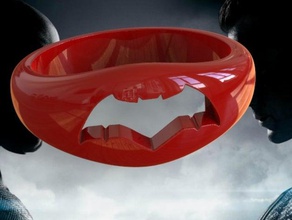 batman vs superman anel 2 anéis 3d print model - Mito3D