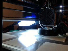 led cubierta de la lente 59mmx39mm panel 3d impresión luz wanhao duplicador i3 3d print model - Mito3D
