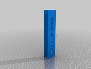 samantha personalizzato targhetta per i free standing segni loghi 3d print model - Mito3D