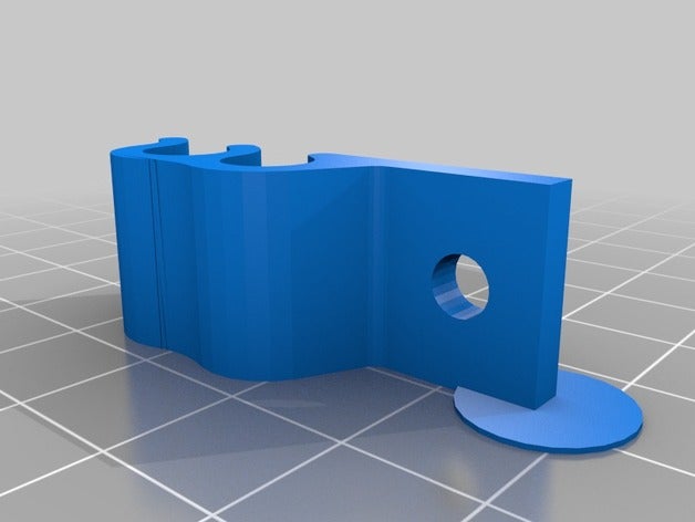 cat5 cable de la abrazadera 2 cables organización 3D print model - Mito3D