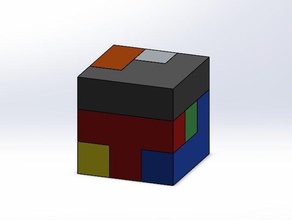 cubo de quebra-cabeça 3d impressão Quebra-cabeça modelo 3d print model - Mito3D