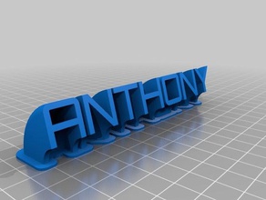 anthony nome office personalizado 3d print model - Mito3D