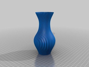 Verwirbelung Dekor spiral vase drucken twisted Vasen 3d print model - Mito3D