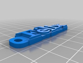 f&eacutelix i portachiavi personalizzato 3d print model - Mito3D