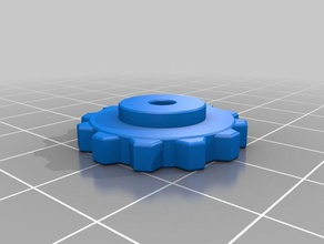 thumbwheel wanhao duplicator i3 cocooncreate 3d printer parts cocoon create 3d print model - Mito3D