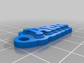 ana i portachiavi personalizzato 3d print model - Mito3D