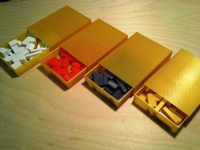 i coloni di catan scivolo box contenitore scatola fiammiferi hobby gioco da tavolo pezzi organizzazione 3d print model - Mito3D