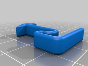clip rejilla ventilaci&oacuten peugeot 307 automotive 3d print model - Mito3D