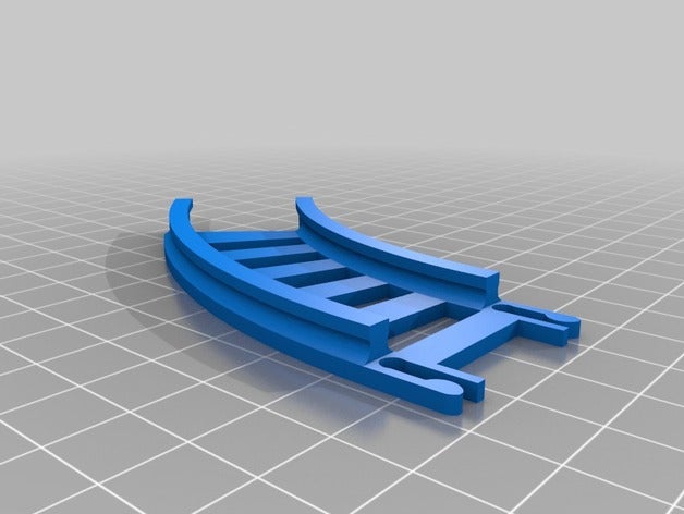 toy train curved track diy 3D print model - Mito3D