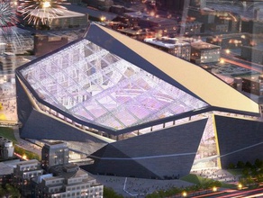 vikings stadium gli edifici strutture 3d print model - Mito3D