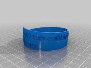 nikki spirale poème bracelet de marque 2 art personnalisé 3d print model - Mito3D