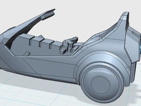 sinclair c5 portachiavi automotive auto veicolo 3d print model - Mito3D