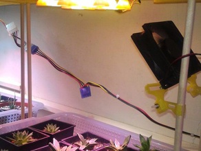 desktop planting part led grow lamp set biology growth 3d print model - Mito3D