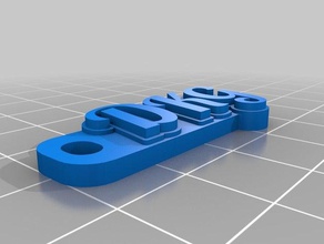 dkg keychains customized 3d print model - Mito3D
