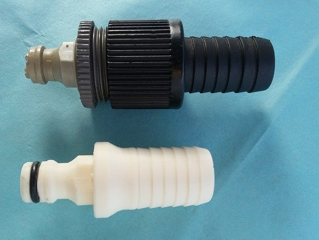 gardena 24mm hose connector outdoor 3D print model - Mito3D