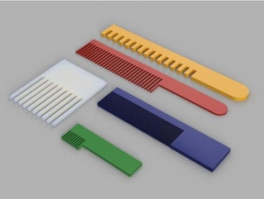 configurable comb bathroom customizer hair 3d print model - Mito3D