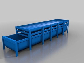 rack&tanque edifícios estruturas aquaponia 3d print model - Mito3D