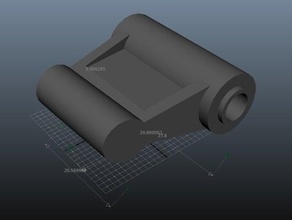 mercedes-benz w107 güneşlik klip Otomotiv w108 w111 w126 3d print model - Mito3D