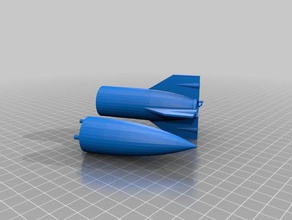 estes Rakete äußeren rocket shell Bau Spielzeug 3d print model - Mito3D