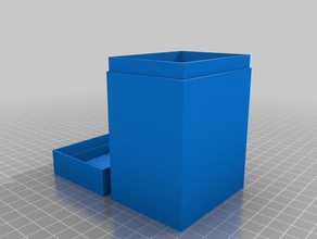 basic 80 cards deck box games customized 3d print model - Mito3D