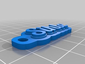 sihles portachiavi i personalizzato 3d print model - Mito3D