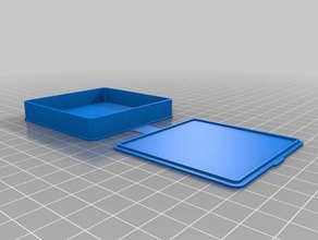 mini button case containers customized 3d print model - Mito3D