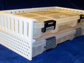 empilable plano boîte de titulaires outil les boîtes customizer cadre l'empilement stockage 3d print model - Mito3D